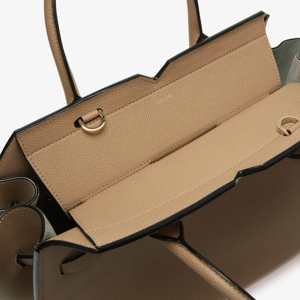 Valextra Milano Two Handles Medium Bag in Cashmere Beige | Totes & Top-Handle Bags | Luxury Shoes 