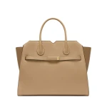 Valextra Milano Two Handles Medium Bag in Cashmere Beige | Totes & Top-Handle Bags | Luxury Shoes 