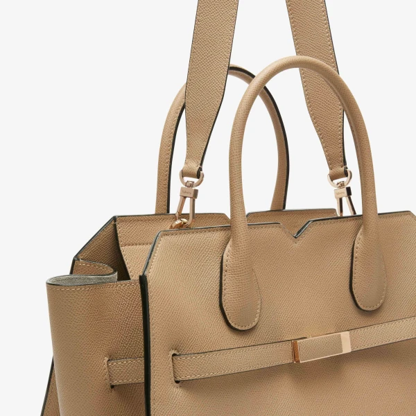 Valextra Milano Two Handles Medium Bag in Cashmere Beige | Totes & Top-Handle Bags | Luxury Shoes 