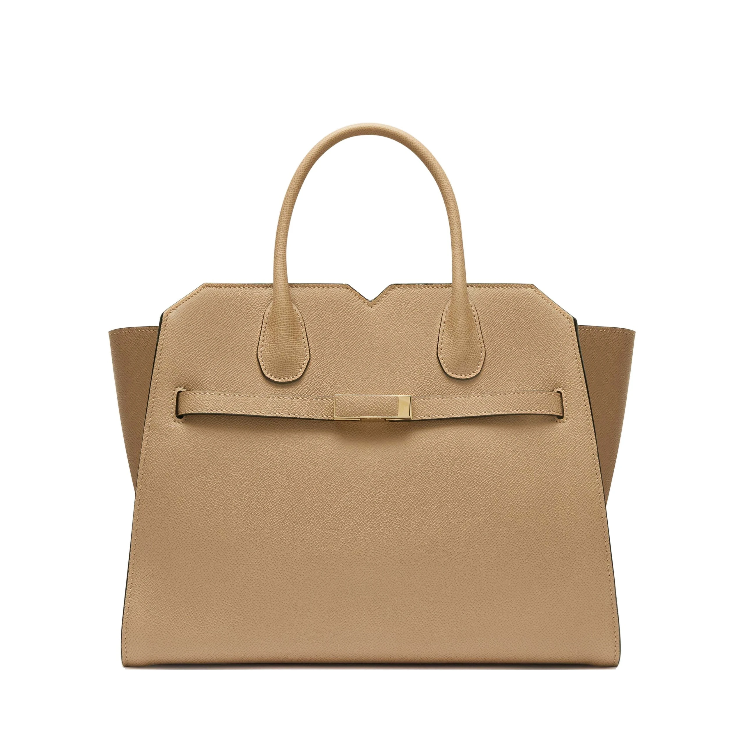 Valextra Milano Two Handles Medium Bag in Cashmere Beige Valextra Milano Two Handles Medium Bag in Cashmere Beige | Totes & Top-Handle Bags | Luxury Shoes