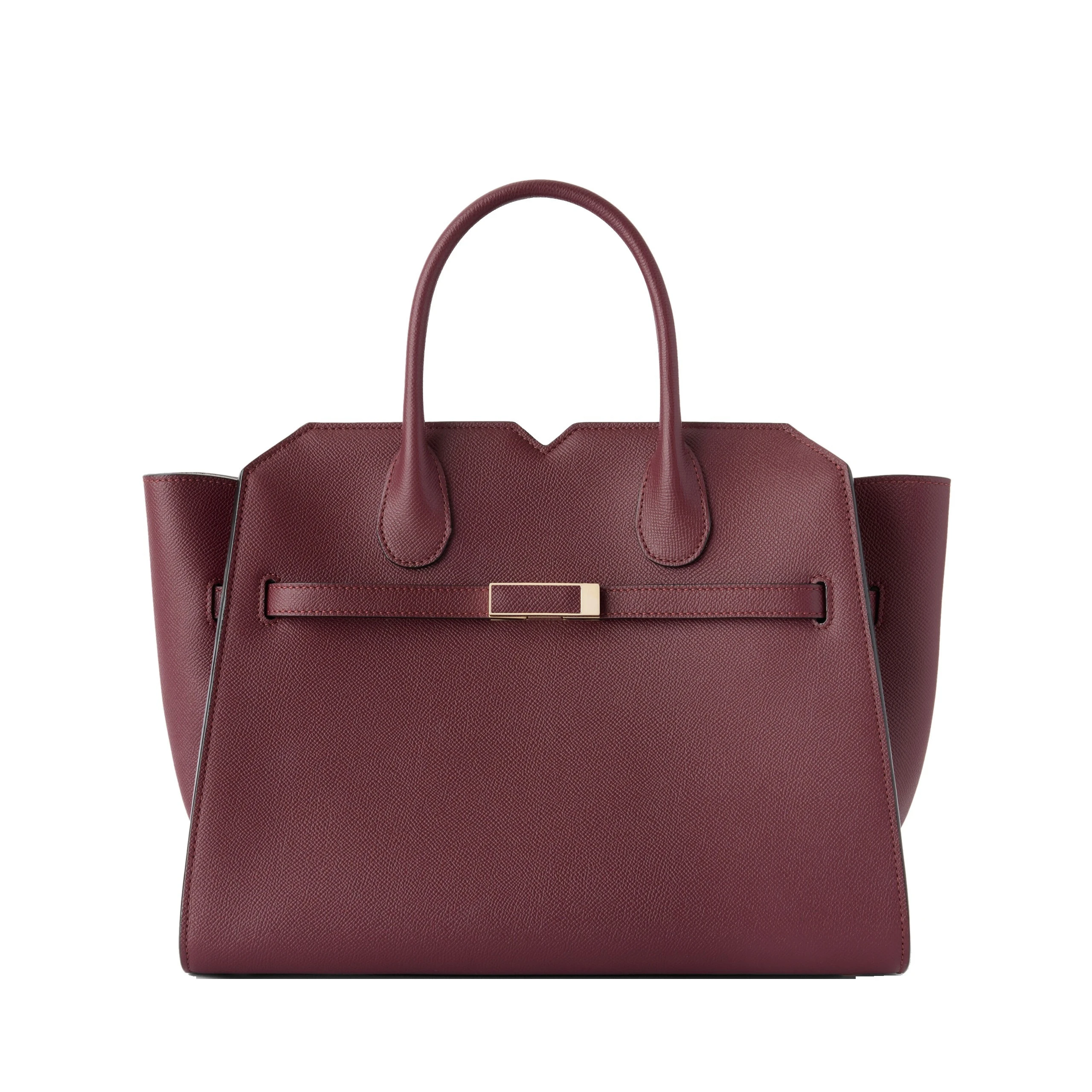 Valextra Milano Two Handles Medium Bag in Claret Red Valextra Milano Two Handles Medium Bag in Claret Red | Totes & Top-Handle Bags | Luxury Shoes