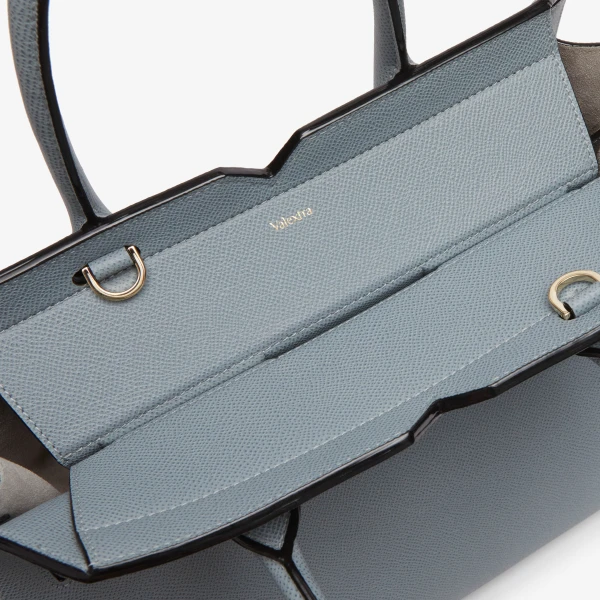 Valextra Milano Two Handles Medium Bag in Niagara Blue | Totes & Top-Handle Bags | Luxury Shoes 