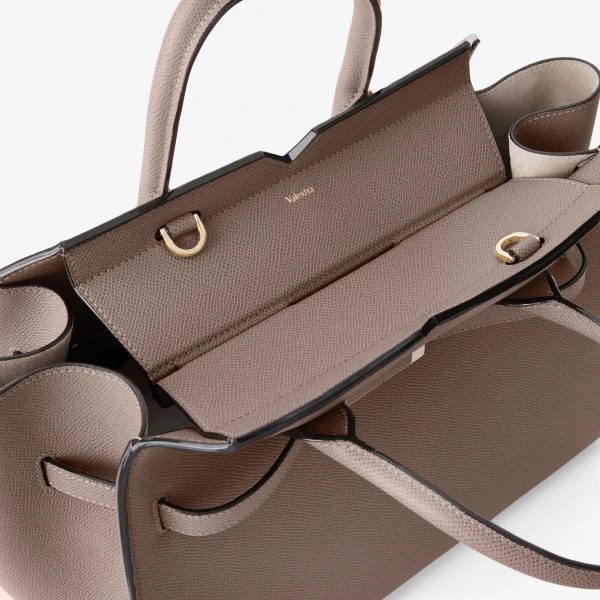 Valextra Milano Two Handles Medium Bag in Sahara Brown | Totes & Top-Handle Bags | Luxury Shoes 