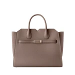 Valextra Milano Two Handles Medium Bag in Sahara Brown | Totes & Top-Handle Bags | Luxury Shoes 