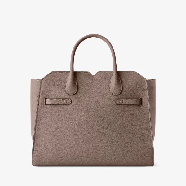 Valextra Milano Two Handles Medium Bag in Sahara Brown | Totes & Top-Handle Bags | Luxury Shoes 