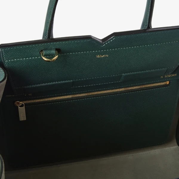 Valextra Milano Two Handles Medium Bag in Valextra Green | Totes & Top-Handle Bags | Luxury Shoes 