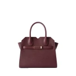 Valextra Milano Two Handles Mini Bag in Claret Red | Mini Bags | Luxury Shoes 