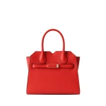 Valextra Milano Two Handles Mini Bag in Crimson Red | Mini Bags | Luxury Shoes 