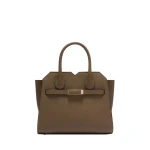 Valextra Milano Two Handles Mini Bag in Khaki | Mini Bags | Luxury Shoes 