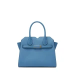 Valextra Milano Two Handles Mini Bag in Nebula Blue | Mini Bags | Luxury Shoes 