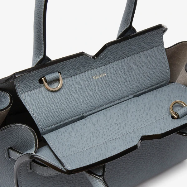 Valextra Milano Two Handles Mini Bag in Niagara Blue | Mini Bags | Luxury Shoes 