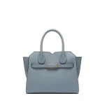 Valextra Milano Two Handles Mini Bag in Niagara Blue | Mini Bags | Luxury Shoes 