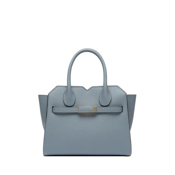 Valextra Milano Two Handles Mini Bag in Niagara Blue | Mini Bags | Luxury Shoes 