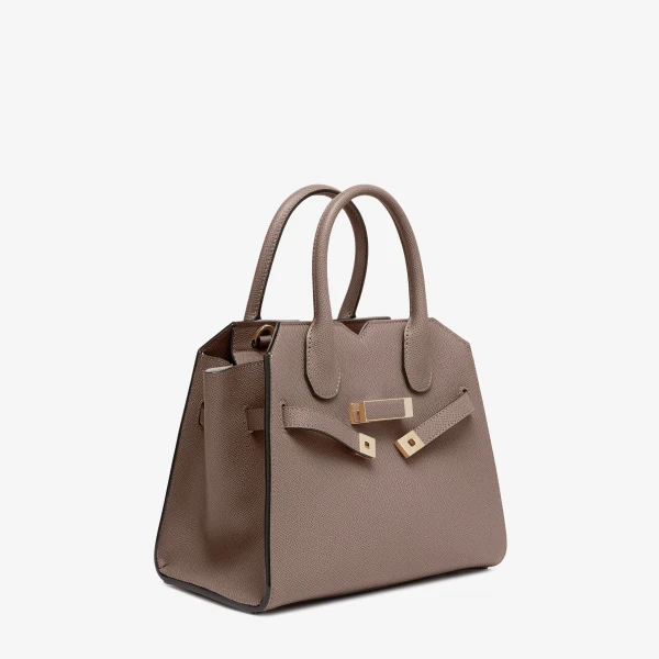 Valextra Milano Two Handles Mini Bag in Sahara Brown | Mini Bags | Luxury Shoes 
