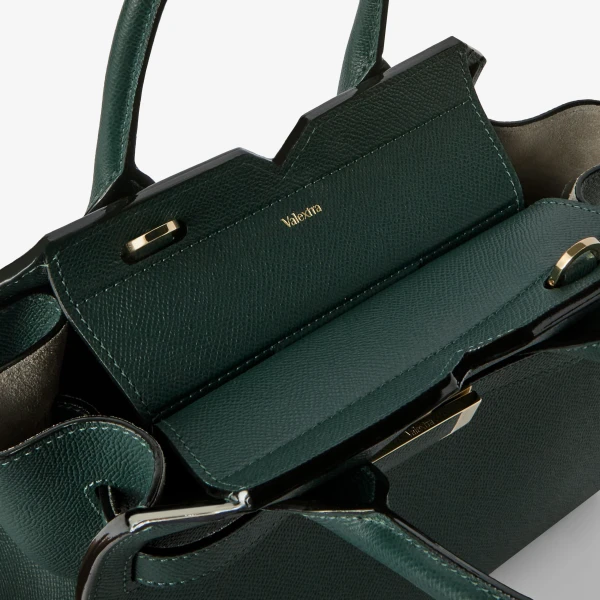 Valextra Milano Two Handles Mini Bag in Valextra Green | Mini Bags | Luxury Shoes 