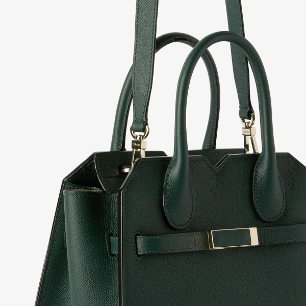 Valextra Milano Two Handles Mini Bag in Valextra Green | Mini Bags | Luxury Shoes 