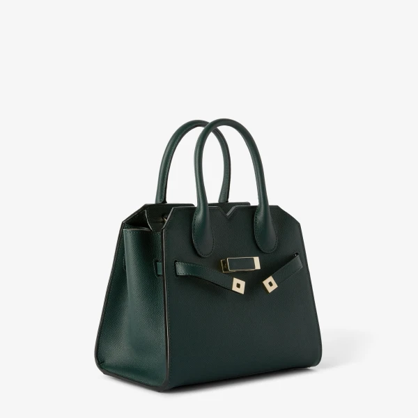 Valextra Milano Two Handles Mini Bag in Valextra Green | Mini Bags | Luxury Shoes 