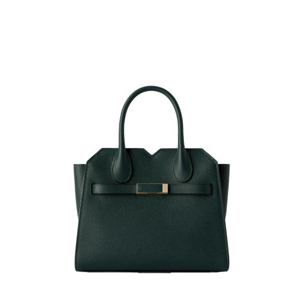 Valextra Milano Two Handles Mini Bag in Valextra Green | Mini Bags | Luxury Shoes 