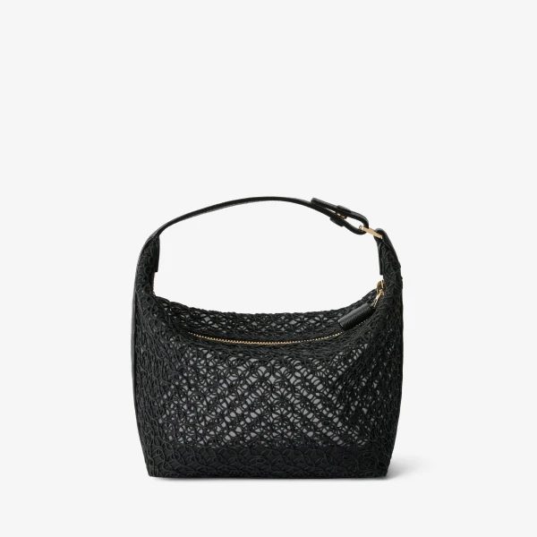Valextra Mochi Merletto Top Handle Mini Bag in Black | Mini Bags | Luxury Shoes 