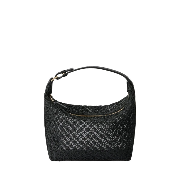 Valextra Mochi Merletto Top Handle Mini Bag in Black | Mini Bags | Luxury Shoes 