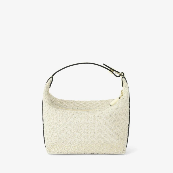 Valextra Mochi Merletto Top Handle Mini Bag in Pergamena White | Mini Bags | Luxury Shoes 