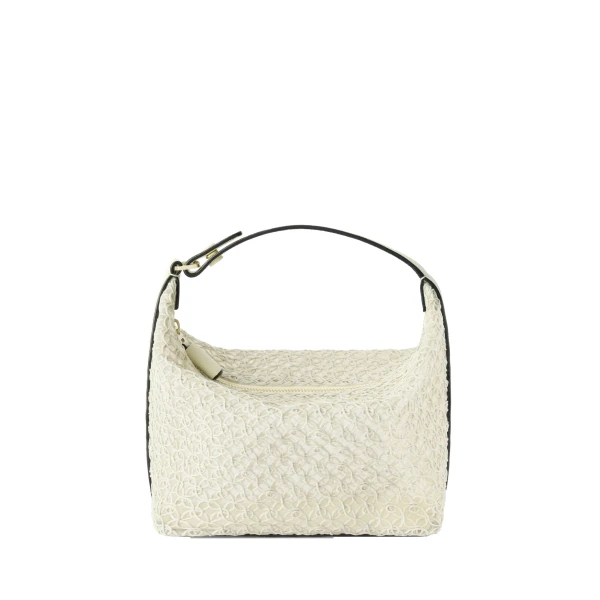 Valextra Mochi Merletto Top Handle Mini Bag in Pergamena White | Mini Bags | Luxury Shoes 
