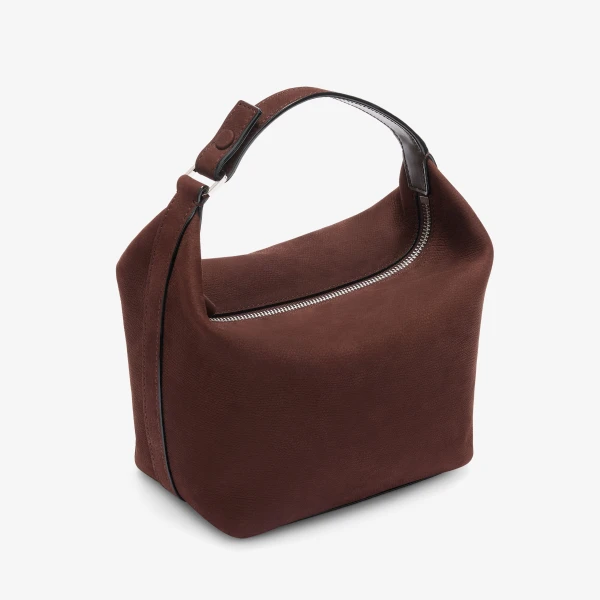 Valextra Mochi Senso Top Handle Mini Bag in Chocolate Brown | Mini Bags | Luxury Shoes 