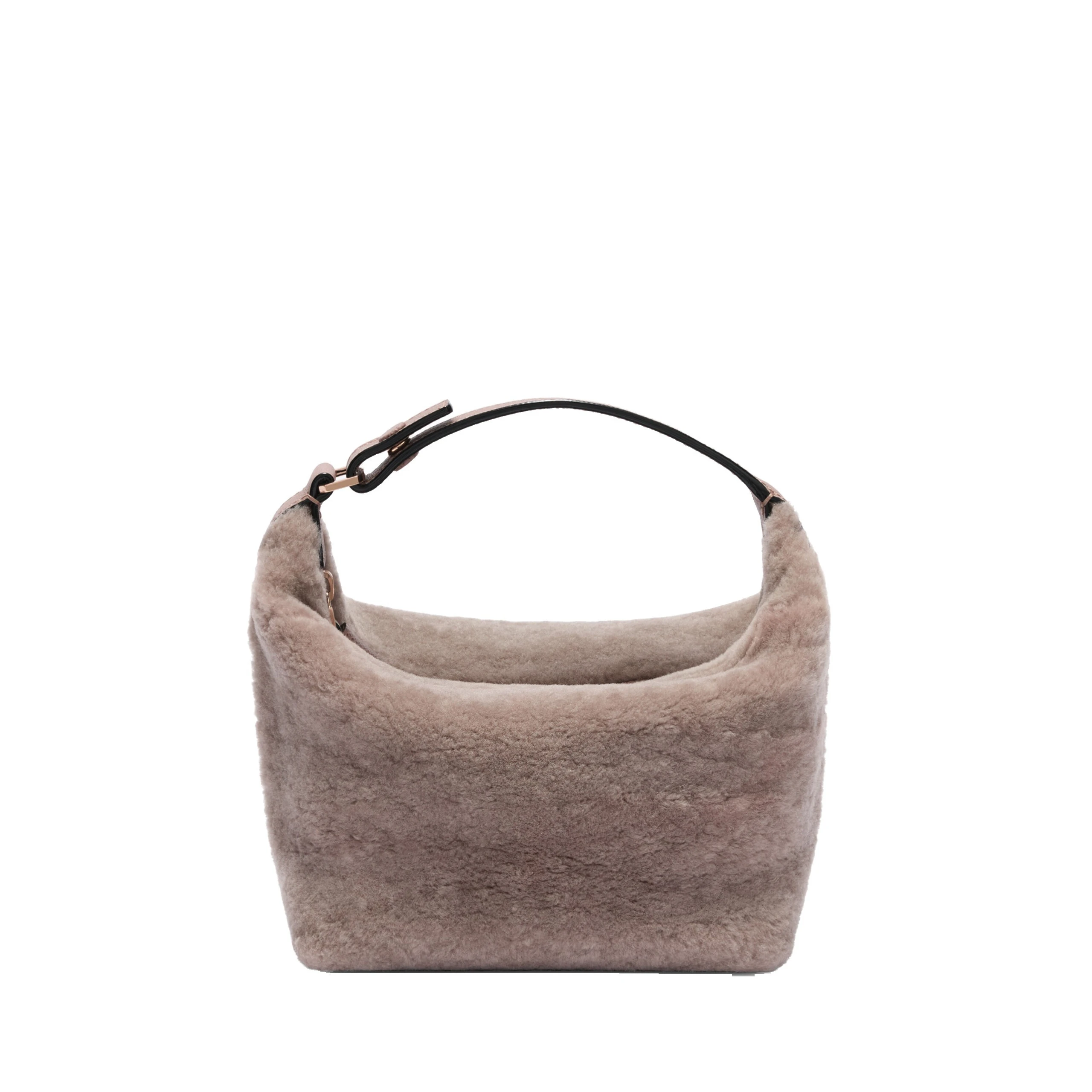 Valextra Mochi Shearling Top Handle Mini Bag in Sahara Valextra Mochi Shearling Top Handle Mini Bag in Sahara | Mini Bags | Luxury Shoes