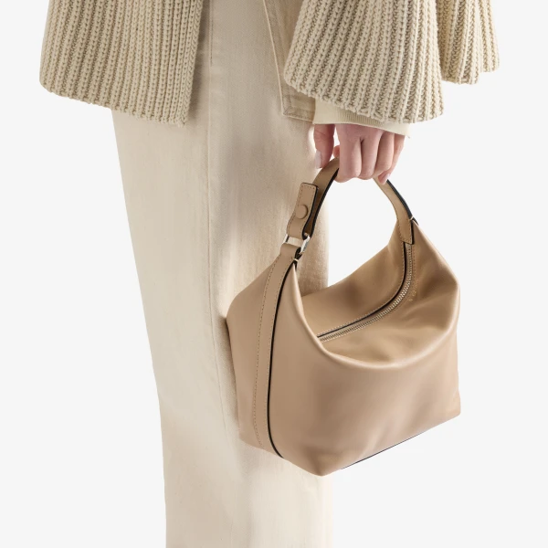 Valextra Mochi Sublime Top Handle Mini Bag in Cashmere Beige | Mini Bags | Luxury Shoes 