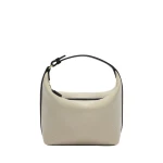 Valextra Mochi Textured Canvas Top Handle Mini Bag in Grey and Black | Mini Bags | Luxury Shoes 