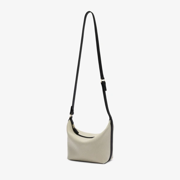 Valextra Mochi Textured Canvas Top Handle Mini Bag in Grey and Black | Mini Bags | Luxury Shoes 