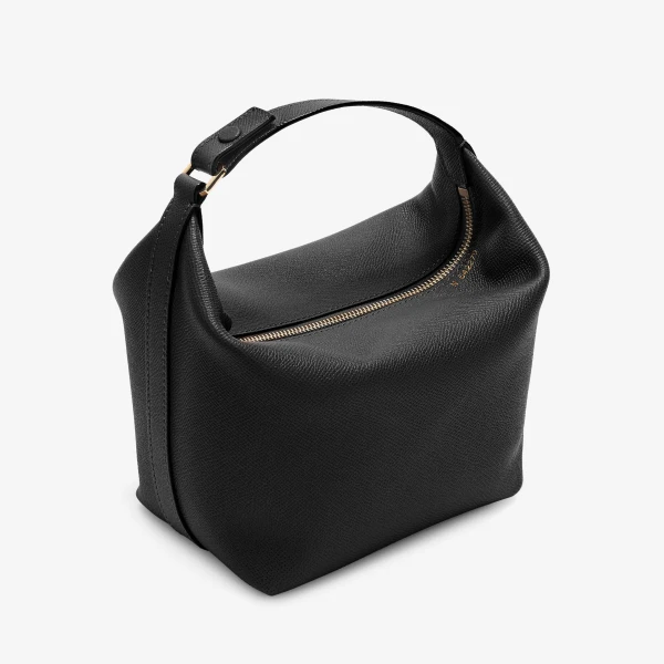Valextra Mochi Top Handle Mini Bag in Black | Mini Bags | Luxury Shoes 