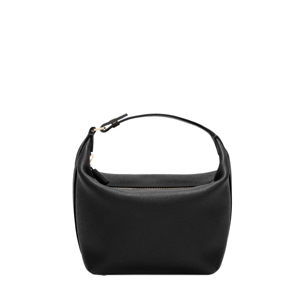 Valextra Mochi Top Handle Mini Bag in Black | Mini Bags | Luxury Shoes 