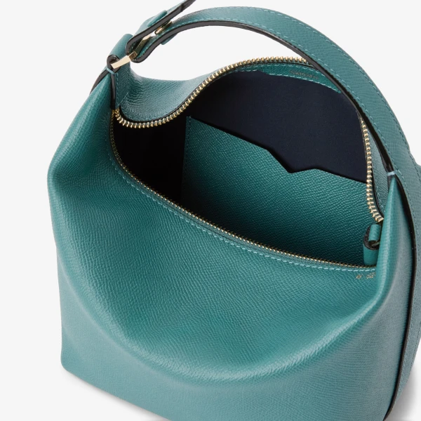 Valextra Mochi Top Handle Mini Bag in Bottle Green | Mini Bags | Luxury Shoes 