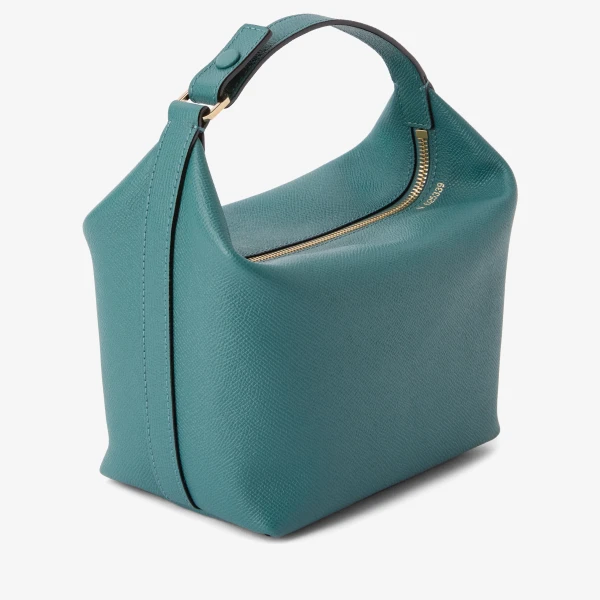 Valextra Mochi Top Handle Mini Bag in Bottle Green | Mini Bags | Luxury Shoes 