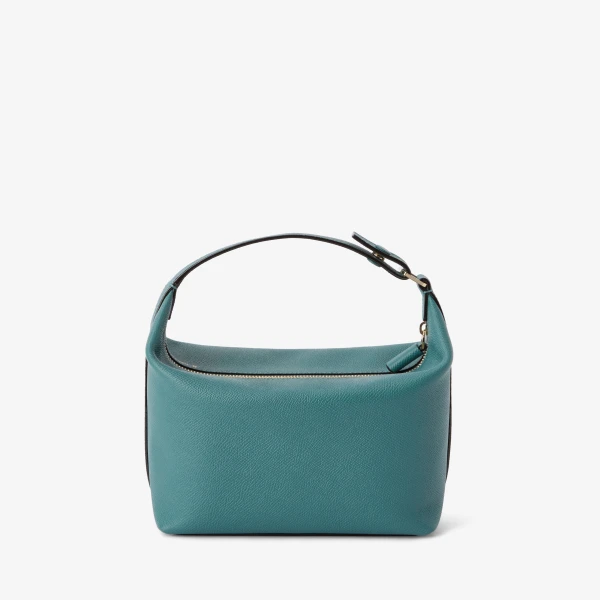 Valextra Mochi Top Handle Mini Bag in Bottle Green | Mini Bags | Luxury Shoes 