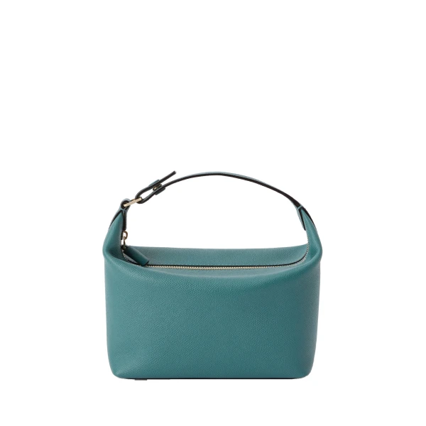 Valextra Mochi Top Handle Mini Bag in Bottle Green | Mini Bags | Luxury Shoes 