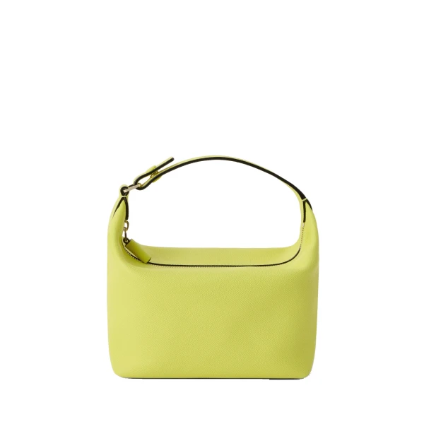 Mochi Top Handle Mini Bag in Citrine Yellow