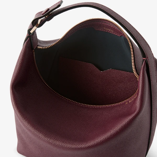 Valextra Mochi Top Handle Mini Bag in Claret Red | Mini Bags | Luxury Shoes 