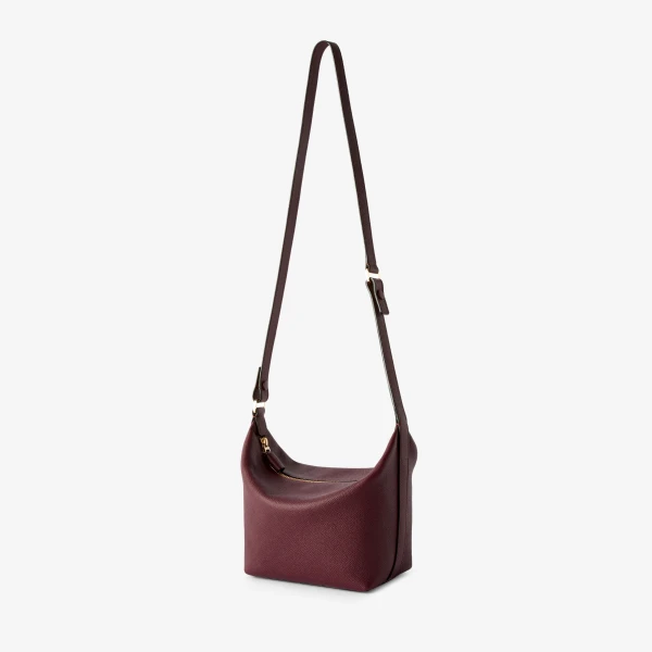 Valextra Mochi Top Handle Mini Bag in Claret Red | Mini Bags | Luxury Shoes 