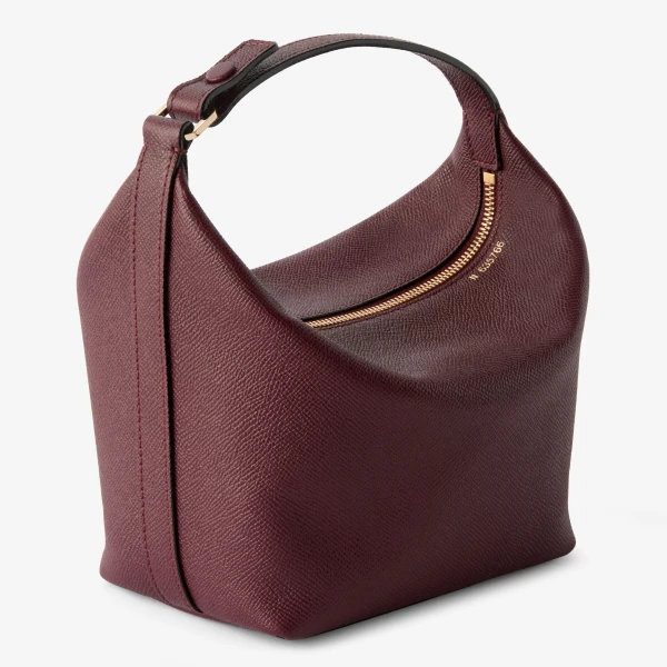 Valextra Mochi Top Handle Mini Bag in Claret Red | Mini Bags | Luxury Shoes 
