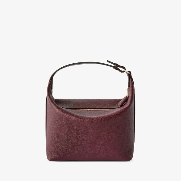 Valextra Mochi Top Handle Mini Bag in Claret Red | Mini Bags | Luxury Shoes 
