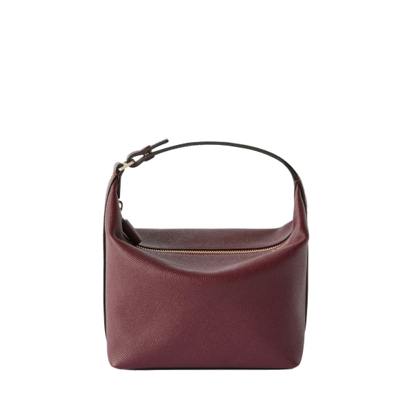 Valextra Mochi Top Handle Mini Bag in Claret Red | Mini Bags | Luxury Shoes 