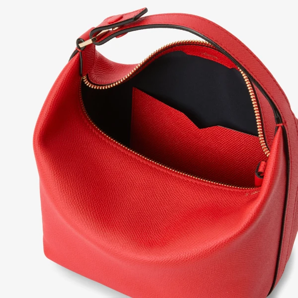 Valextra Mochi Top Handle Mini Bag in Crimson Red | Mini Bags | Luxury Shoes 