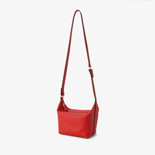 Valextra Mochi Top Handle Mini Bag in Crimson Red | Mini Bags | Luxury Shoes 