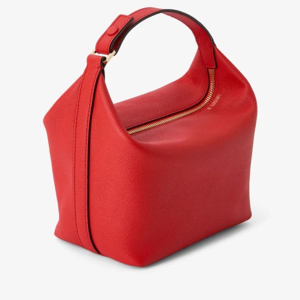 Valextra Mochi Top Handle Mini Bag in Crimson Red | Mini Bags | Luxury Shoes 