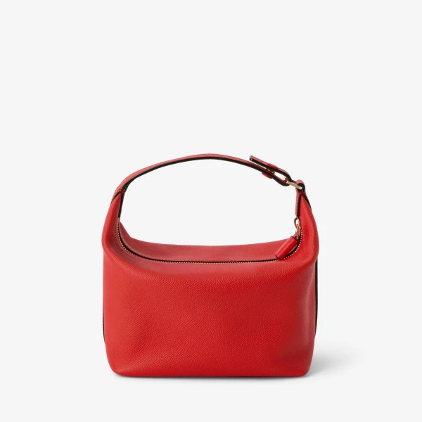 Valextra Mochi Top Handle Mini Bag in Crimson Red | Mini Bags | Luxury Shoes 
