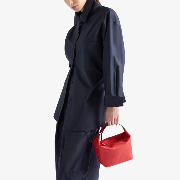 Valextra Mochi Top Handle Mini Bag in Crimson Red | Mini Bags | Luxury Shoes 