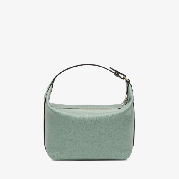 Valextra Mochi Top Handle Mini Bag in Eucalyptus Green | Mini Bags | Luxury Shoes 