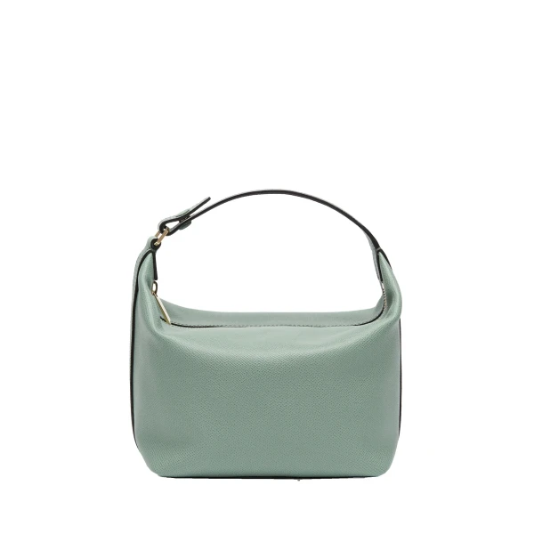 Valextra Mochi Top Handle Mini Bag in Eucalyptus Green | Mini Bags | Luxury Shoes 